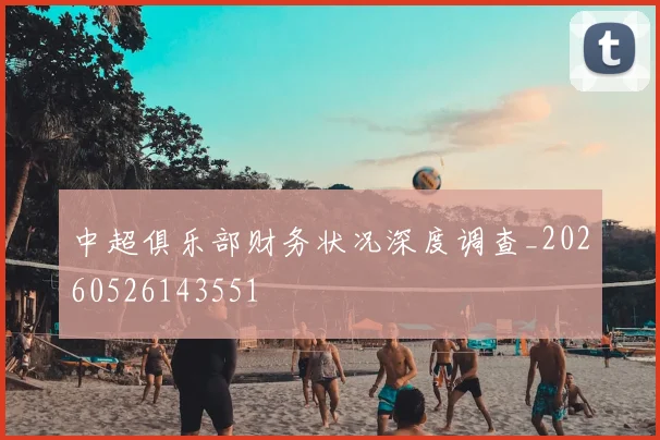 中超俱乐部财务状况深度调查_20260526143551